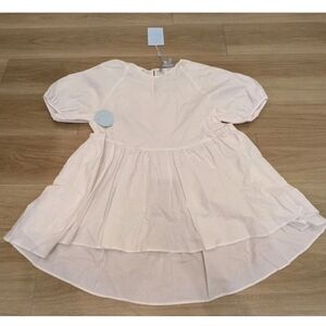 Hill House - Francesca White Puff Sleeve Tunic Top - Size Small